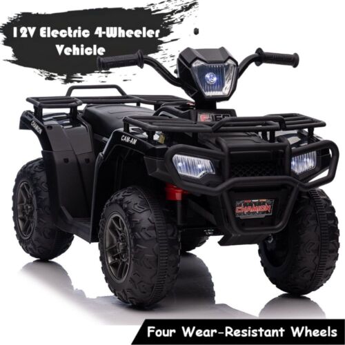 Electric 4-Wheeler Quad for Kids with 12V Battery and Dual 30W Motors