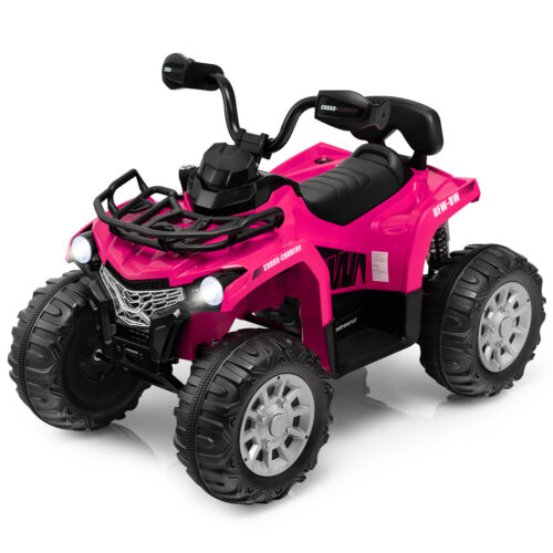 Load image into Gallery viewer, Electric 4-Wheeler Quad for Kids with 2 Speeds, Mp3 Player, and Headlights - Pink
