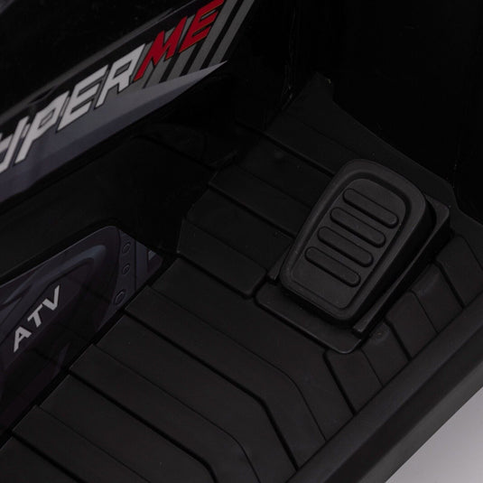 Electric 4-Wheeler Quad for Kids with MP3 & Headlights - 2 Speeds, 12V, Black