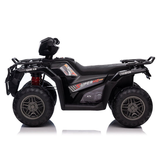 Electric Kids ATV 4-Wheeler Quad Car with MP3 Player - Black