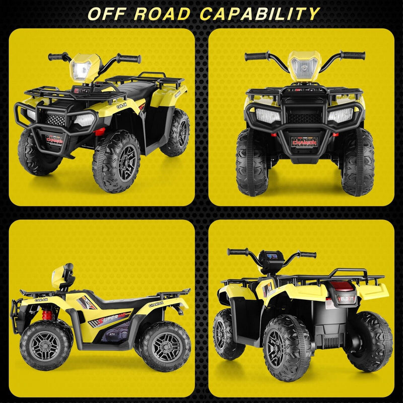 Load image into Gallery viewer, Electric Quad ATV Car for Kids with MP3 Player and 12V Battery - 4-Wheeler Truck with 2*30W Motors
