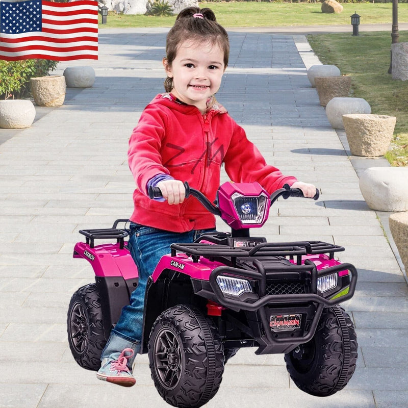 Load image into Gallery viewer, Electric 4-Wheeler Quad for Kids with MP3 and Headlights - 2 Speeds, Pink
