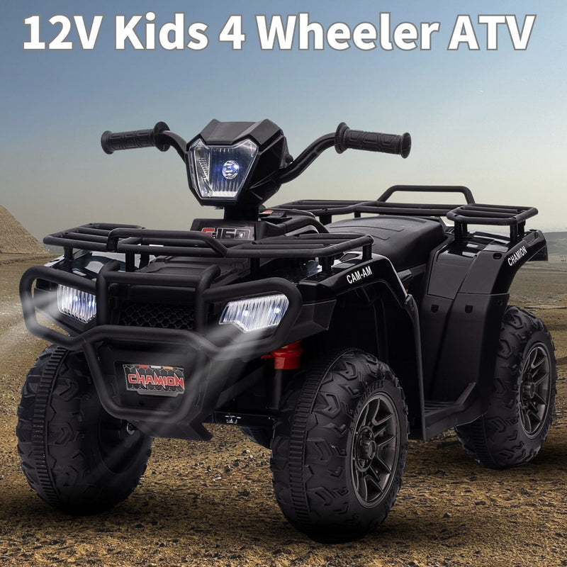 Load image into Gallery viewer, Electric 4-Wheeler Quad for Kids with Music, LED Lights, and AUX Port - 12V Ride On ATV
