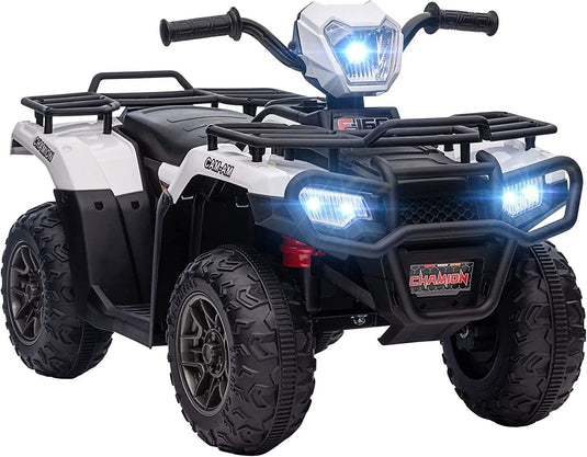 Electric 4-Wheeler Kids Ride on Car with LED Lights and MP3 Player - 12V 40W Battery-Powered ATV for Kids