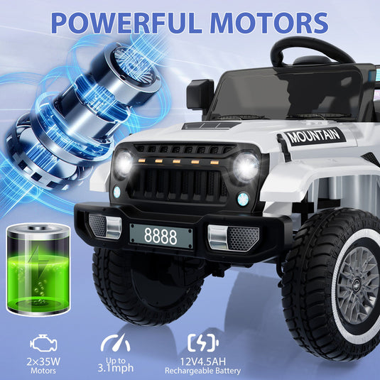 Electric 4-Wheeler Ride-On Truck for Kids with Remote Control