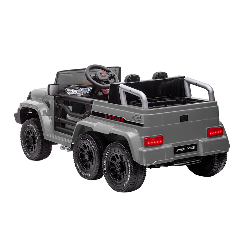 Load image into Gallery viewer, Electric 6-Wheel 24V Kids Ride On Car Truck with MP3, USB, LED Lights, and Remote Control
