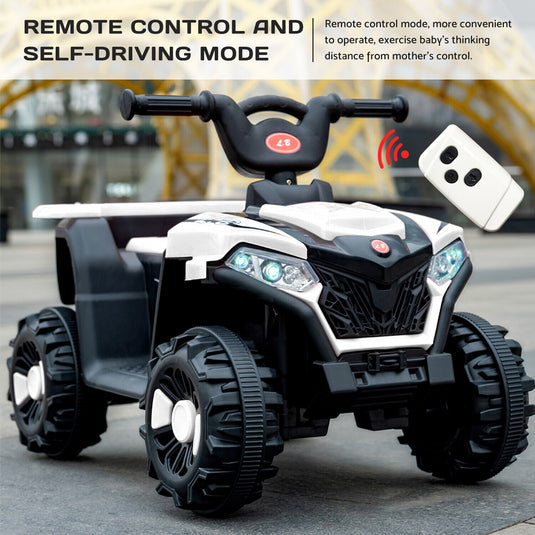 Electric 6V ATV 4-Wheeled Beach Ride-On Car for Kids - Battery Powered Toy for Christmas Gift