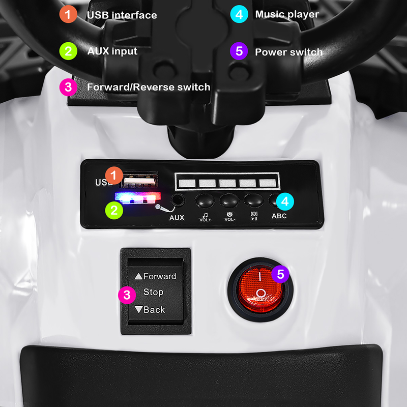 Load image into Gallery viewer, Electric 6V ATV Quad for Kids with Lights - Rechargeable Battery Quadricycle Gift
