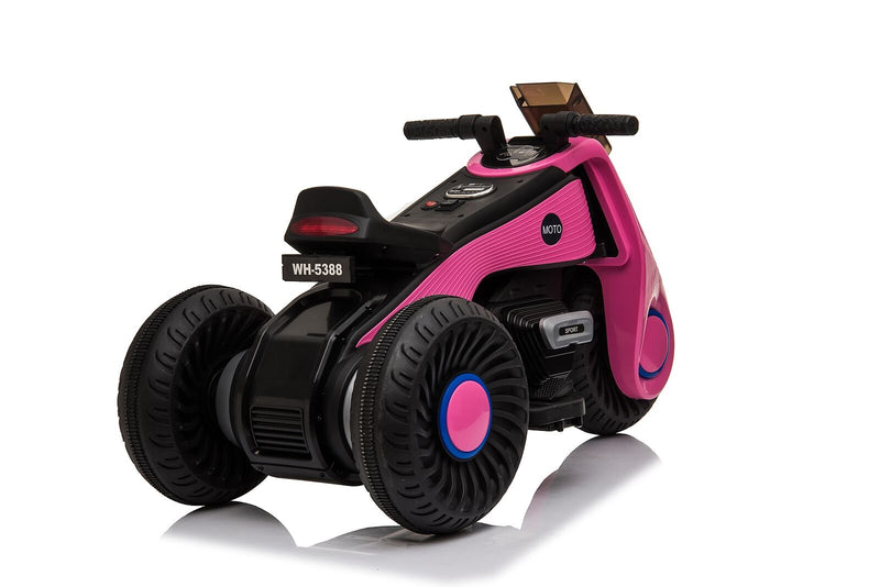 Load image into Gallery viewer, Electric 6V Pink Motorcycle Toy with 3 Big Wheels for Kids
