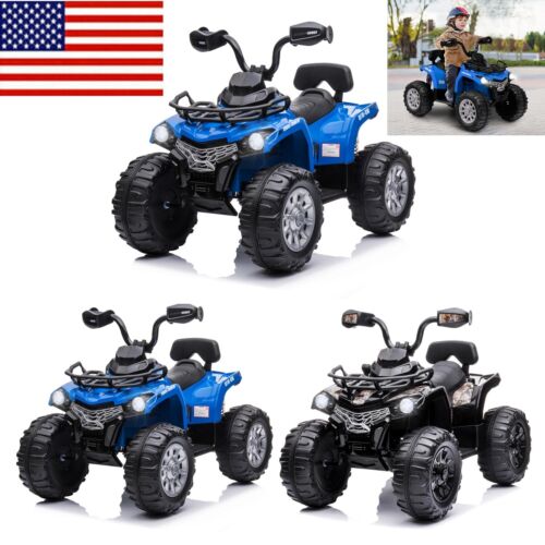 Load image into Gallery viewer, Electric ATV 4-Wheeler Quad Car Toy for Kids - 12V, 2 Speeds, Headlights, MP3 Compatible
