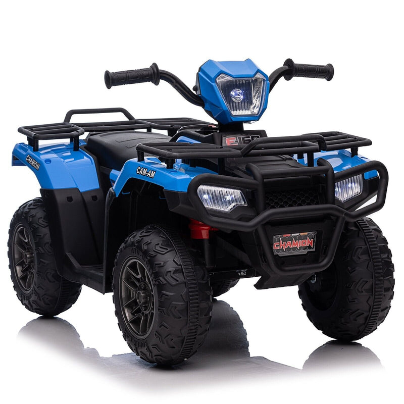 Load image into Gallery viewer, Electric ATV 4-Wheeler Quad Car Toy for Kids with MP3 Player - Blue
