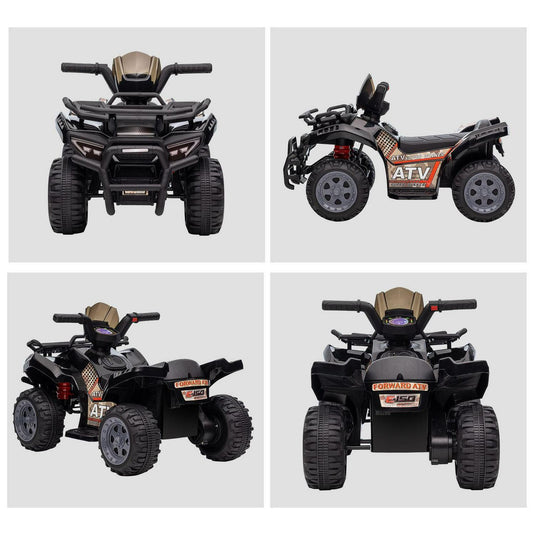 Electric ATV for Kids: 1-Seater Black Ride-On Toy, 6V, 2 MPH, Ages 2-4 Years
