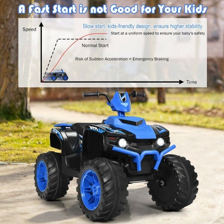 Load image into Gallery viewer, Electric ATV for Kids with LED Lights and Durable Treaded Tires - 12V
