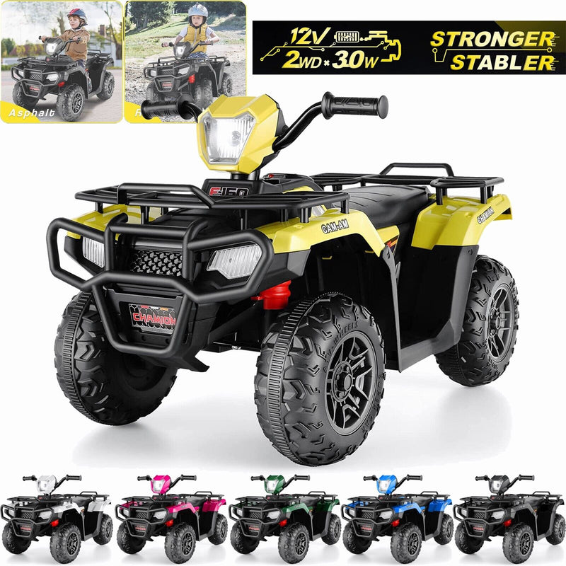 Load image into Gallery viewer, Electric ATV Quad Ride-On Car for Kids with LED Lights and USB/AUX Port
