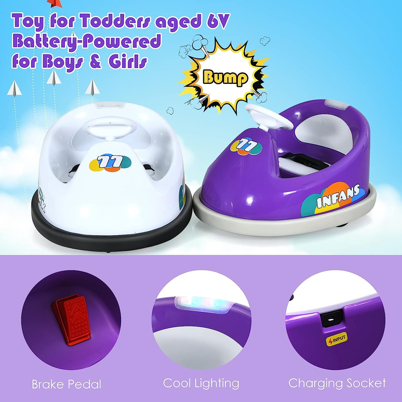 Load image into Gallery viewer, Electric Bumper Car for Kids with 2 Driving Modes and 360 Degree Rotation
