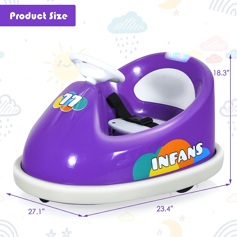 Load image into Gallery viewer, Electric Bumper Car for Kids with 2 Driving Modes and 360 Degree Rotation
