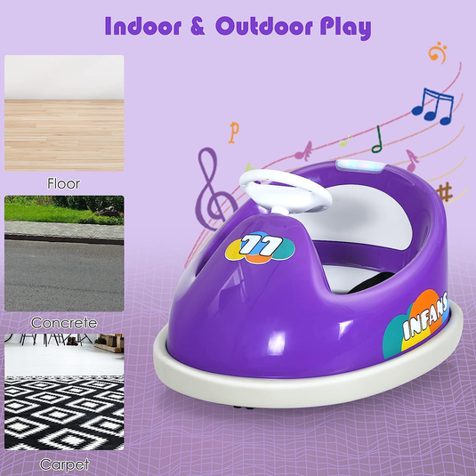 Electric Bumper Car for Kids with 2 Driving Modes and 360 Degree Rotation
