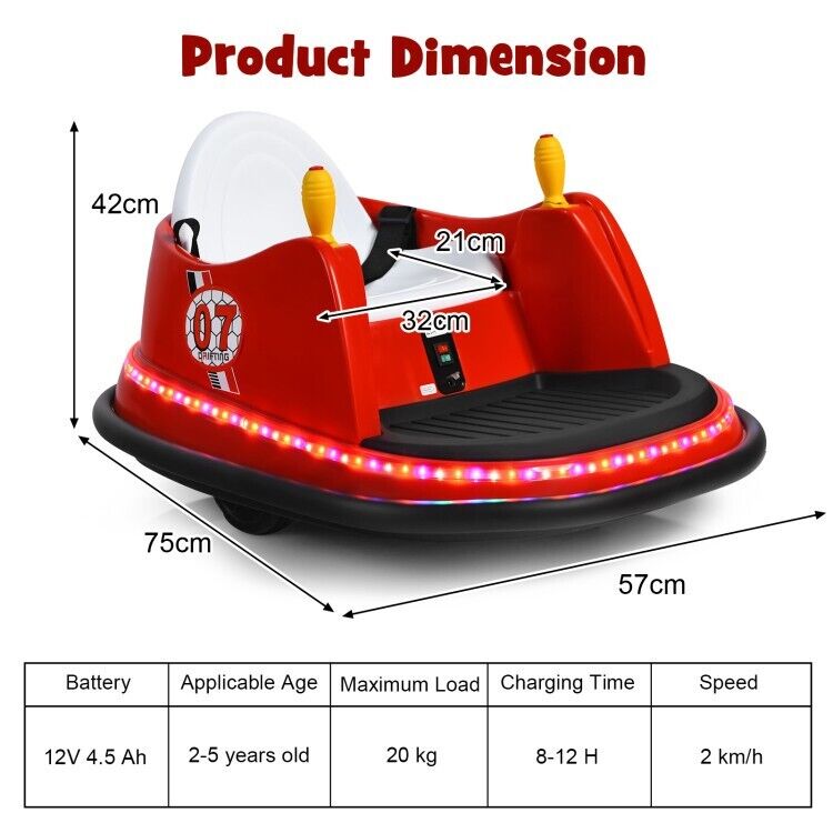 Load image into Gallery viewer, Electric Bumper Car for Kids with Flashing Lights - Perfect Toddler Gift for Playtime
