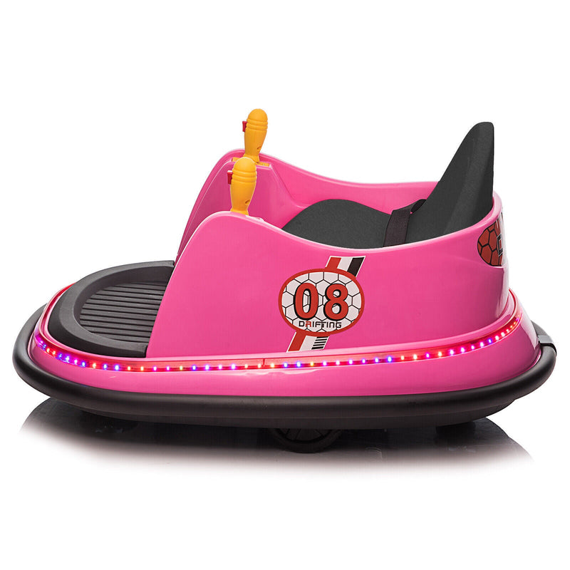 Load image into Gallery viewer, Electric Bumper Car for Kids with Lights, Music, and Parental Control - Pink/Blue
