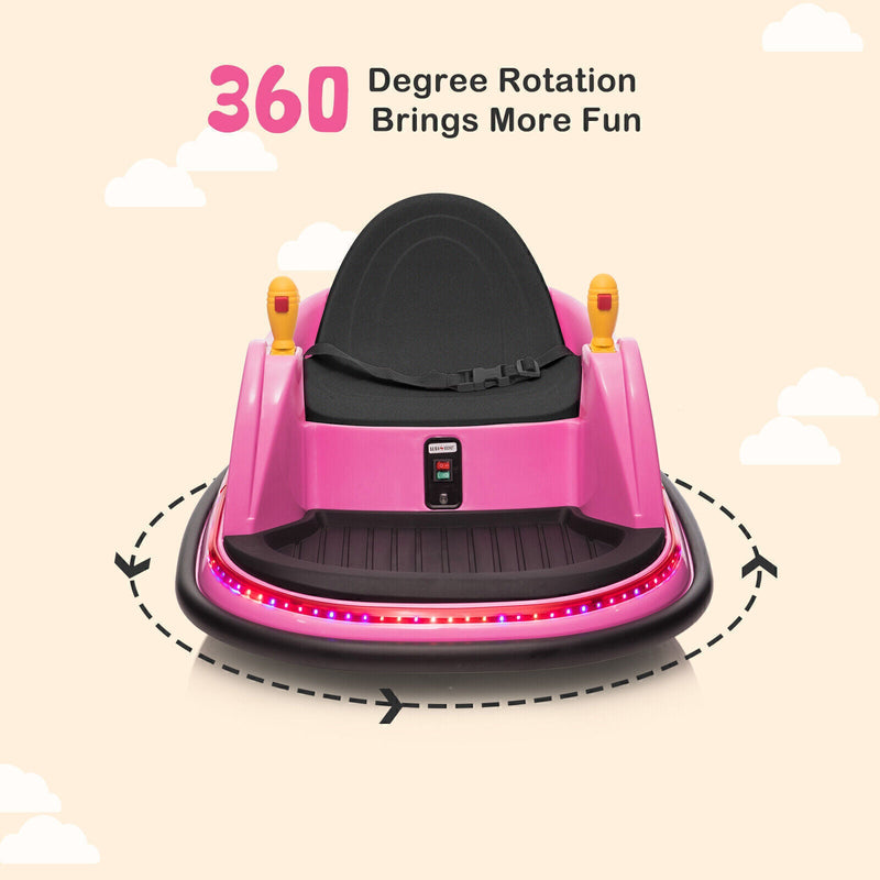 Load image into Gallery viewer, Electric Bumper Car for Kids with Lights, Music, and Parental Control - Pink/Blue
