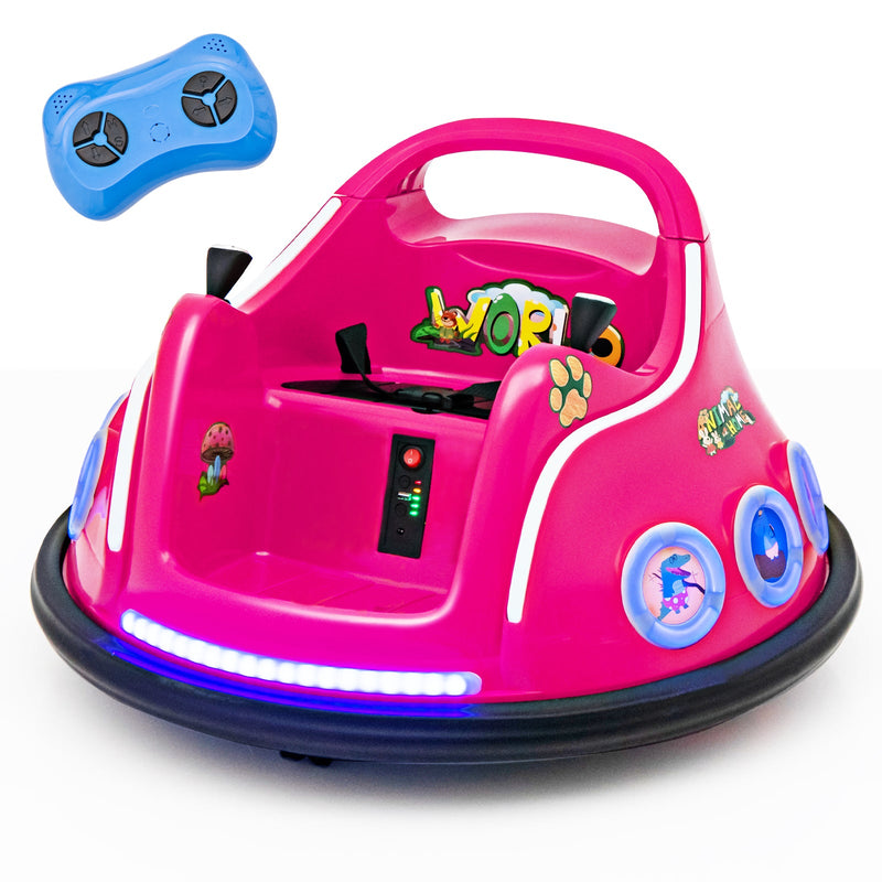 Load image into Gallery viewer, Electric Bumper Car for Kids with Remote Control, LED Lights, and Music

