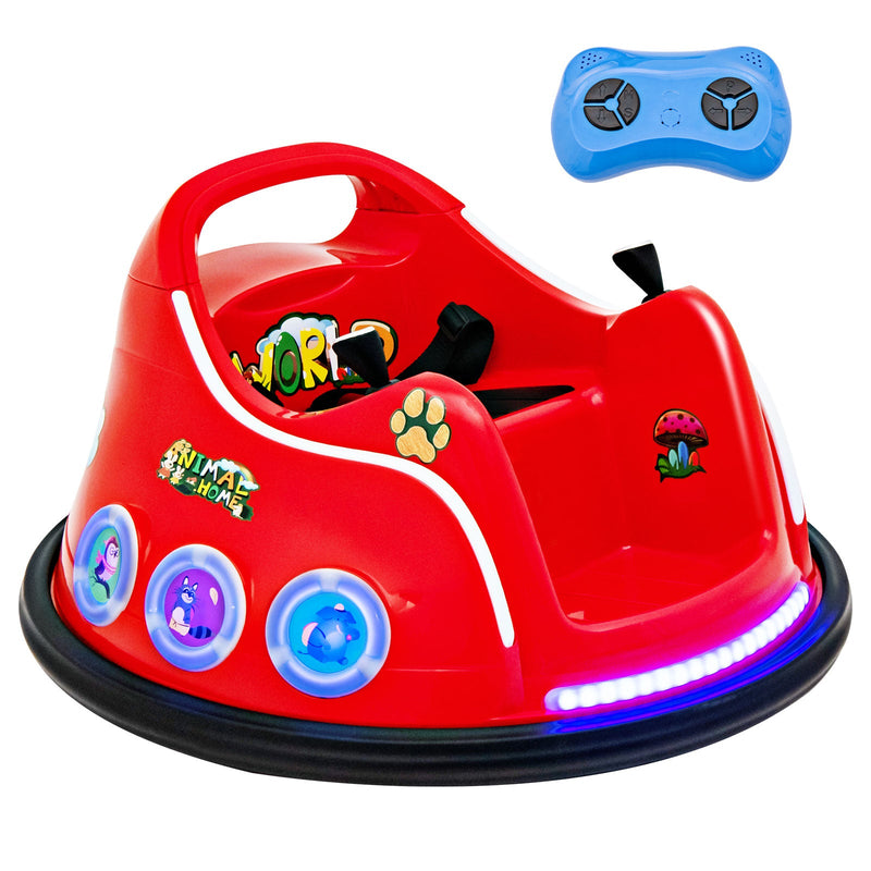 Load image into Gallery viewer, Electric Bumper Car for Kids with Remote Control, LED Lights, and Music
