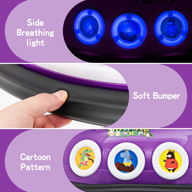Load image into Gallery viewer, Electric Bumper Car for Kids with Remote Control, LED Lights, and Music - Purple
