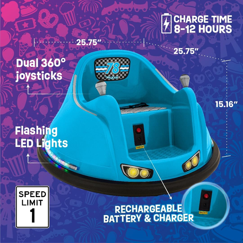 Load image into Gallery viewer, Electric Bumper Car for Toddlers and Kids - Fun and Safe Ride-On Toy for Ages 1 and Up
