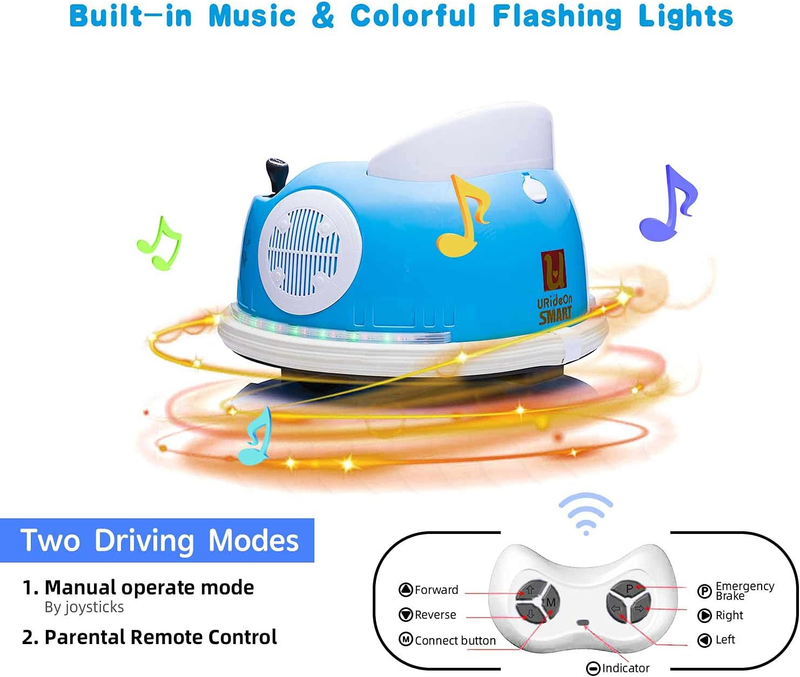 Load image into Gallery viewer, Electric Bumper Car Ride-On Toy for Kids with Remote Control - 6V
