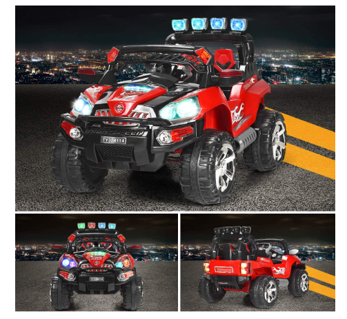 Load image into Gallery viewer, Electric Car for Kids Ages 3-8 with Lights and MP3 Input for Driving and Playtime
