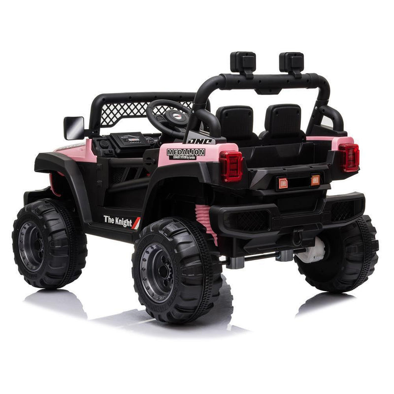Load image into Gallery viewer, Electric Car with Adjustable Seat Belt and Rechargeable 12V Battery in Pink, with 3 Speed Options
