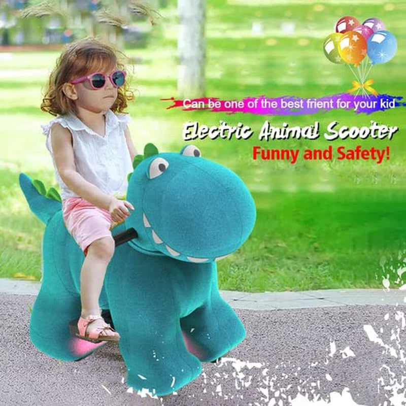 Load image into Gallery viewer, Electric Dinosaur Ride-On Toy with 6V Power and Wheeled Design
