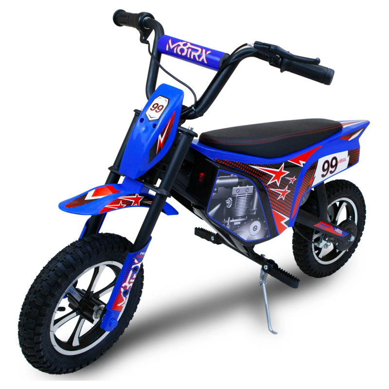Load image into Gallery viewer, Electric Dirt Bike for Kids and Teens - 24V Ride on Toy Motorcycle in Red/Blue
