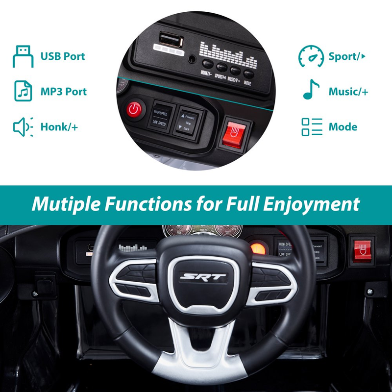 Load image into Gallery viewer, Electric Dodge Charger 12V Ride-On Car with Remote Control for Kids Ages 3-5
