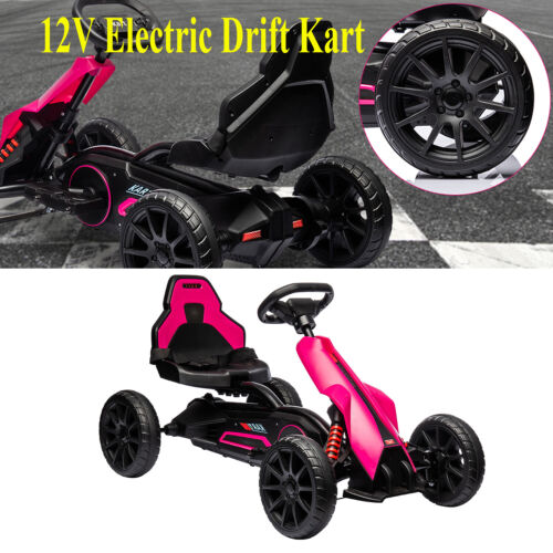 Electric Drift Kart for Kids: Safe and Fun Ride-On Car with Accelerator Pedal (12V 7AH)