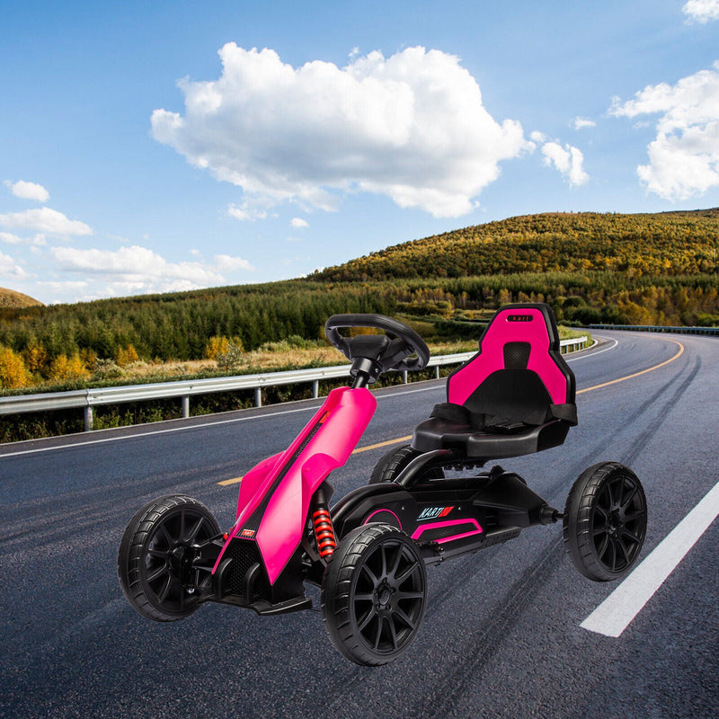 Load image into Gallery viewer, Electric Drift Kart for Kids: Safe and Fun Ride-On Car with Accelerator Pedal (12V 7AH)
