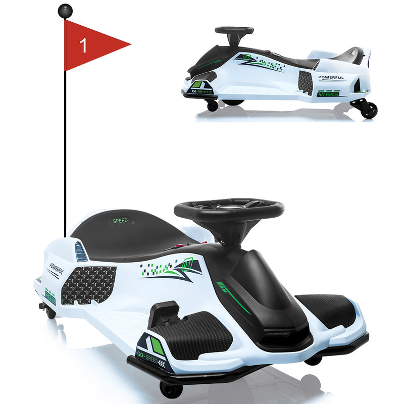 Load image into Gallery viewer, Powerful Electric Go-Kart for Kids Up To 110 Lbs with 7Ah Battery and 180W Motor
