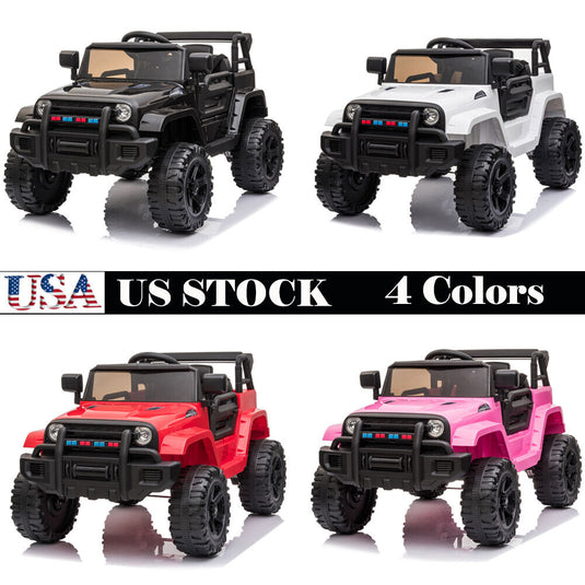 Electric Dual Drive Kids Ride On Car with Remote Control - Battery Powered Toy Vehicle