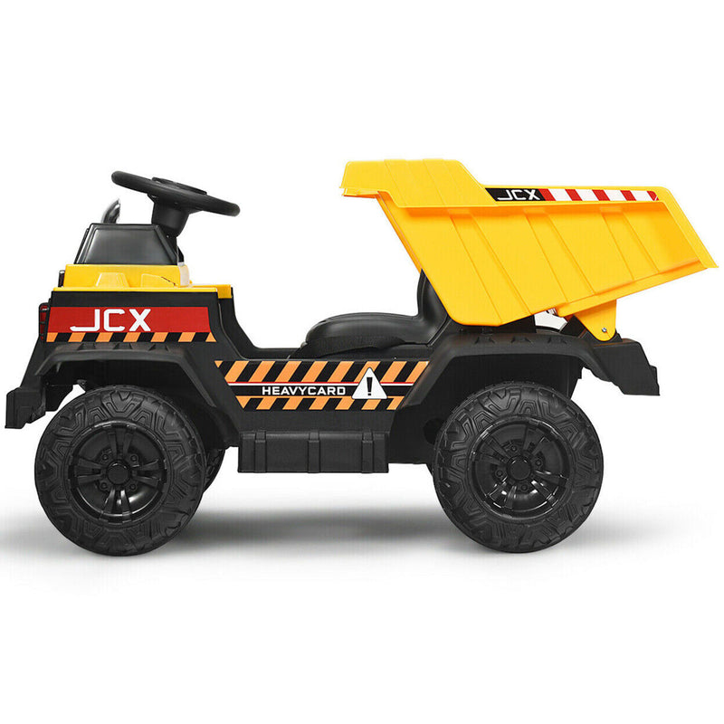Load image into Gallery viewer, Electric Dump Truck Ride-On Toy with Remote Control and Working Bucket - 12V Construction Tractor for Kids

