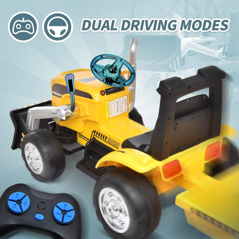 Load image into Gallery viewer, Electric Excavator Tractor Ride-On Car for Kids - 12V Battery Powered Motorized Vehicle
