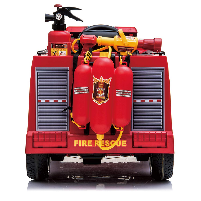 Load image into Gallery viewer, Electric Fire Truck Ride-On for Kids with Remote Control Motorized Power

