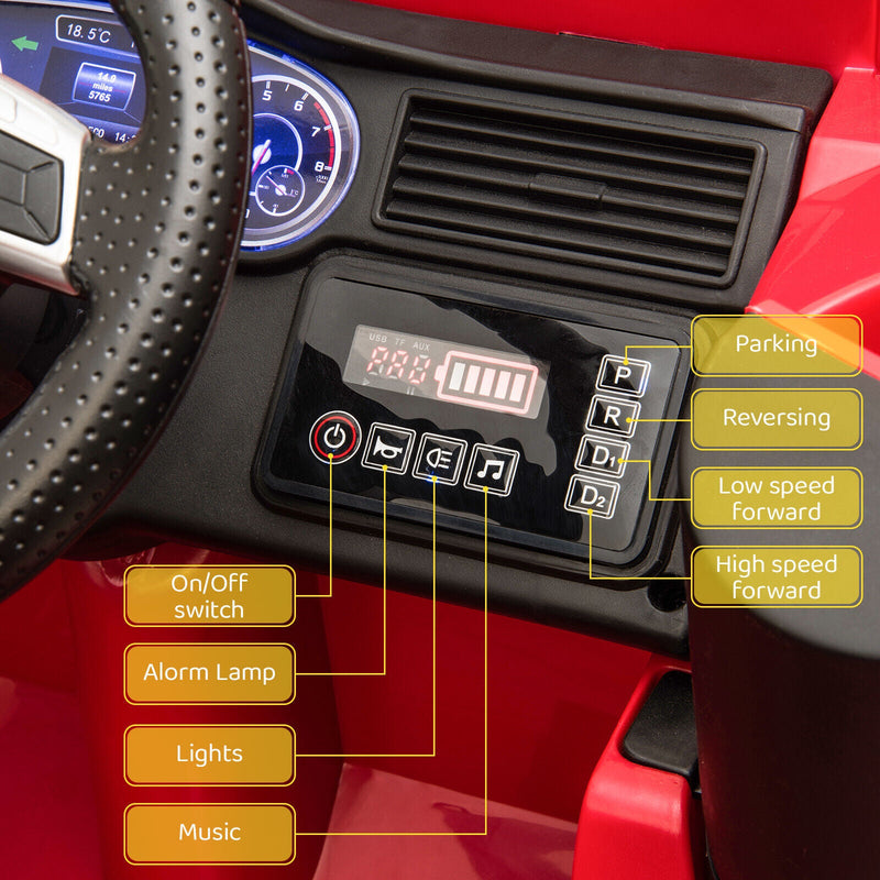 Load image into Gallery viewer, Electric Fire Truck Ride-On Toy for Kids with Remote Control, LED Lights, and MP3 Player - 12V
