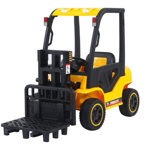 Electric Forklift Toy Car with 3 Speeds, Lifting Rod, and Remote Control for Kids
