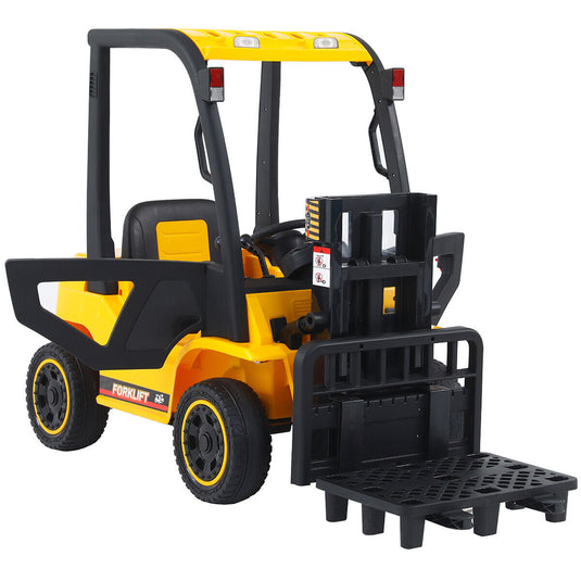 Electric Forklift Toy Car with 3 Speeds, Lifting Rod, and Remote Control for Kids