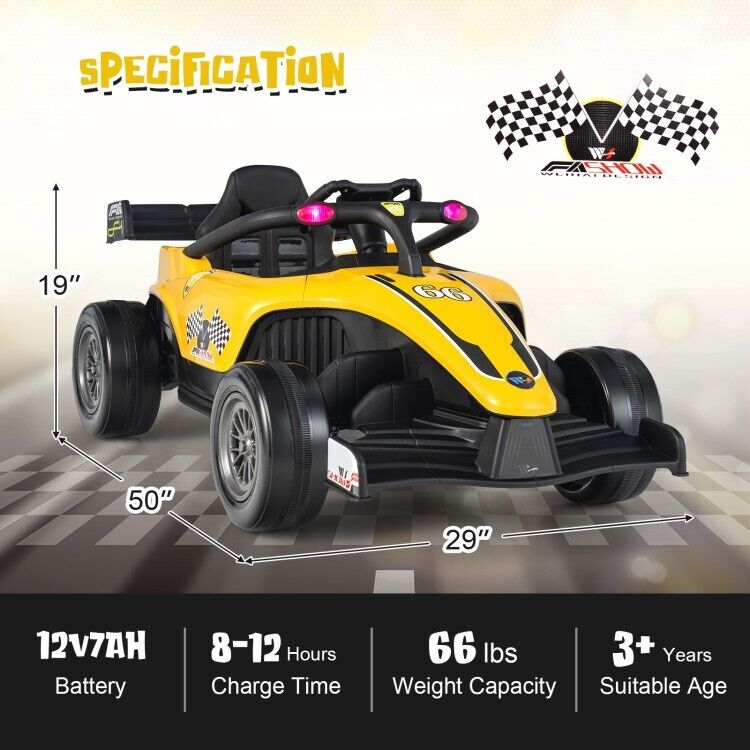 Load image into Gallery viewer, Electric Formula Racing Car for Kids with Remote Control - Perfect for Little Racers!
