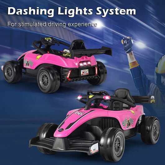 Load image into Gallery viewer, Electric Formula Racing Car for Kids with Remote Control - Pink (12V)
