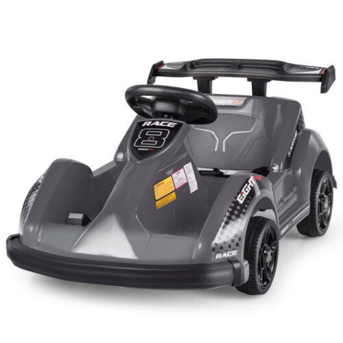 Load image into Gallery viewer, Electric Go Cart for Kids with Remote Control and Safety Belt - Black
