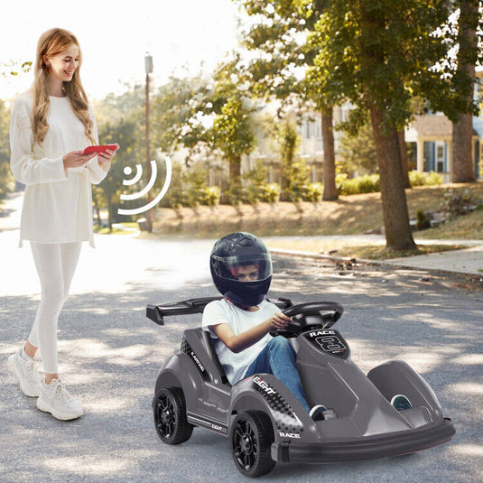Electric Go Cart for Kids with Remote Control and Safety Features