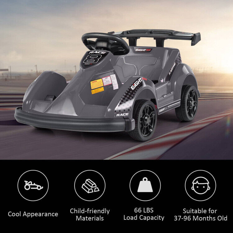 Load image into Gallery viewer, Electric Go Cart for Kids with Remote Control and Safety Features
