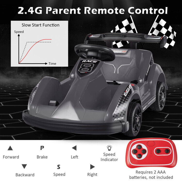 Load image into Gallery viewer, Electric Go Cart for Kids with Remote Control and Safety Features
